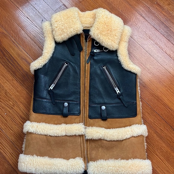 Coach Jackets & Blazers - Coach shearling moto vest